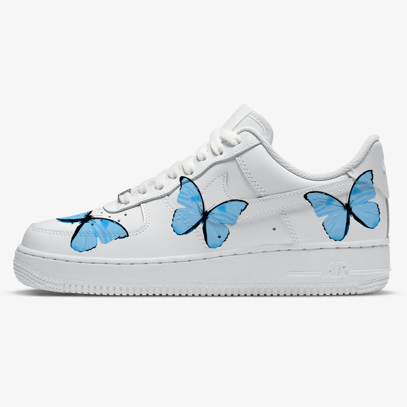 Pastel Blue Butterfly AF1 The Custom Sneaker Co