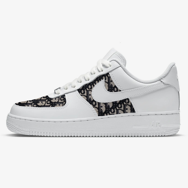 Nike Dior Fabric For Custom Shoes Custom Air Force Dior Logo Font