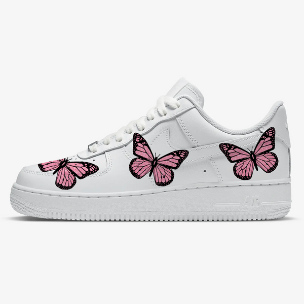Pink Glitter Butterfly AF1