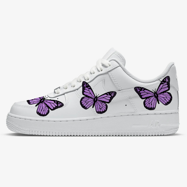 Purple Glitter Butterfly AF1
