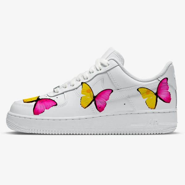 Yellow Pink Butterfly AF1